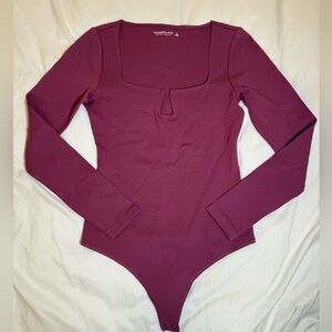 Abercrombie & Fitch Purple Long Sleeve Bodysuit